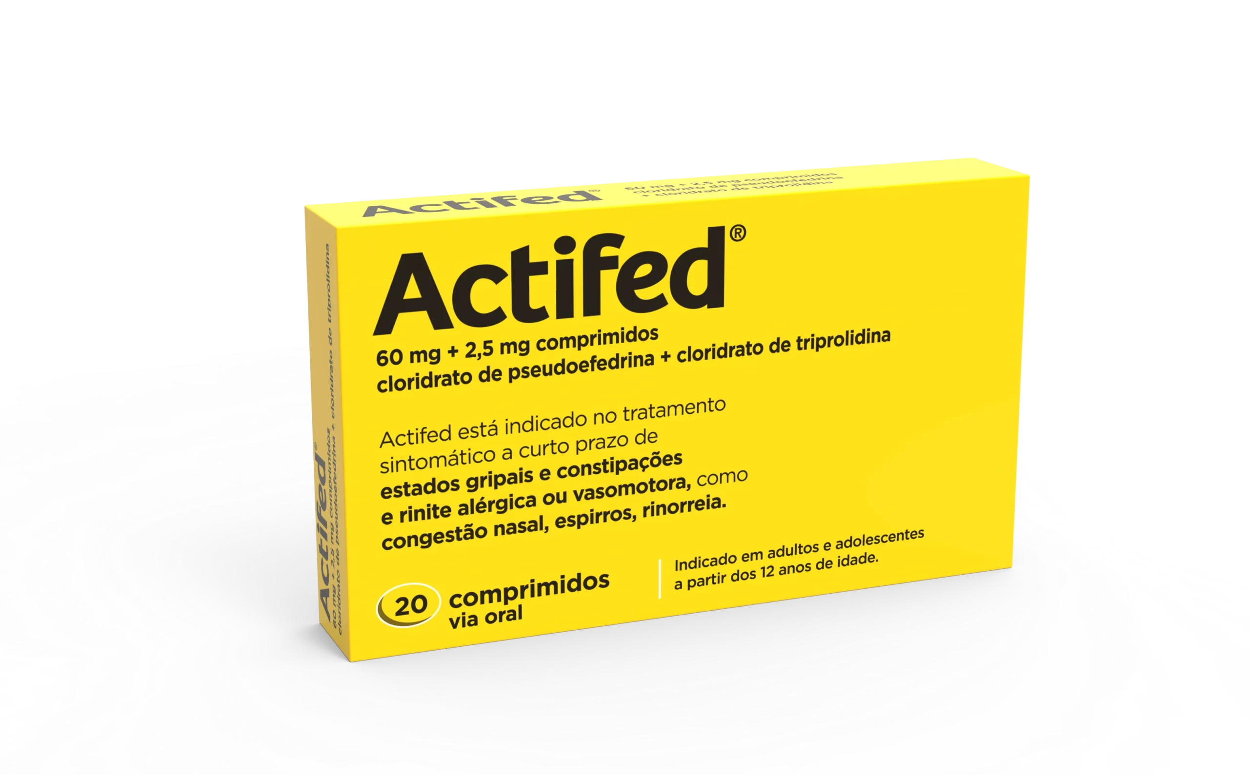 Actifed Descongestionante 60/2,5 mg – 20 Comprimidos
