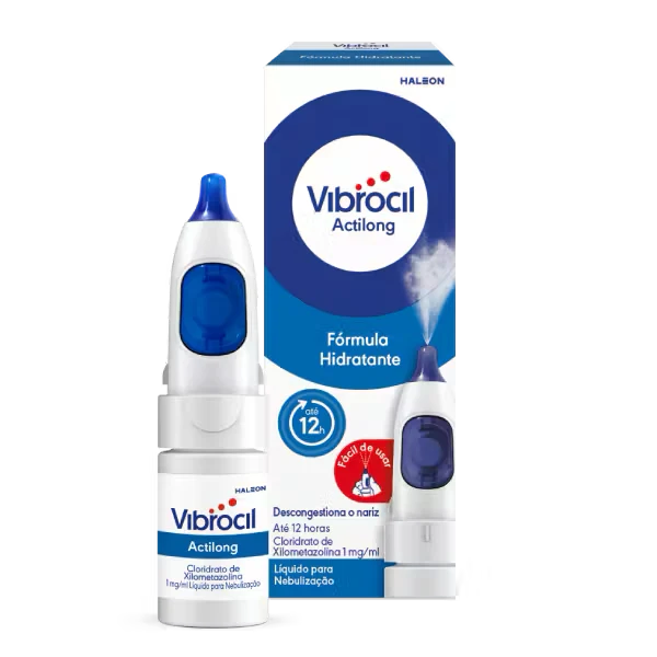Vibrocil Actilong Spray Nasal 1mg/ml 10 mL, Alívio Rápido da Congestão