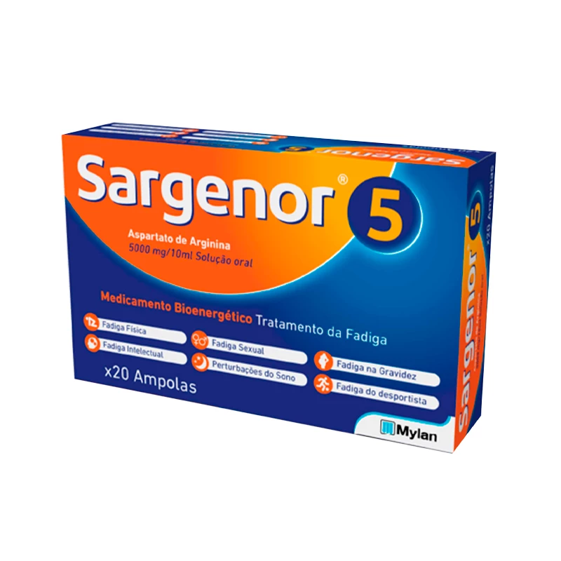 Sargenor 5 5000mg/10ml X20 Ampolas Bebíveis