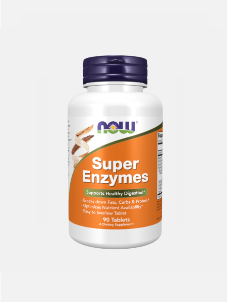 Super Enzymes – 90 comprimidos – Now