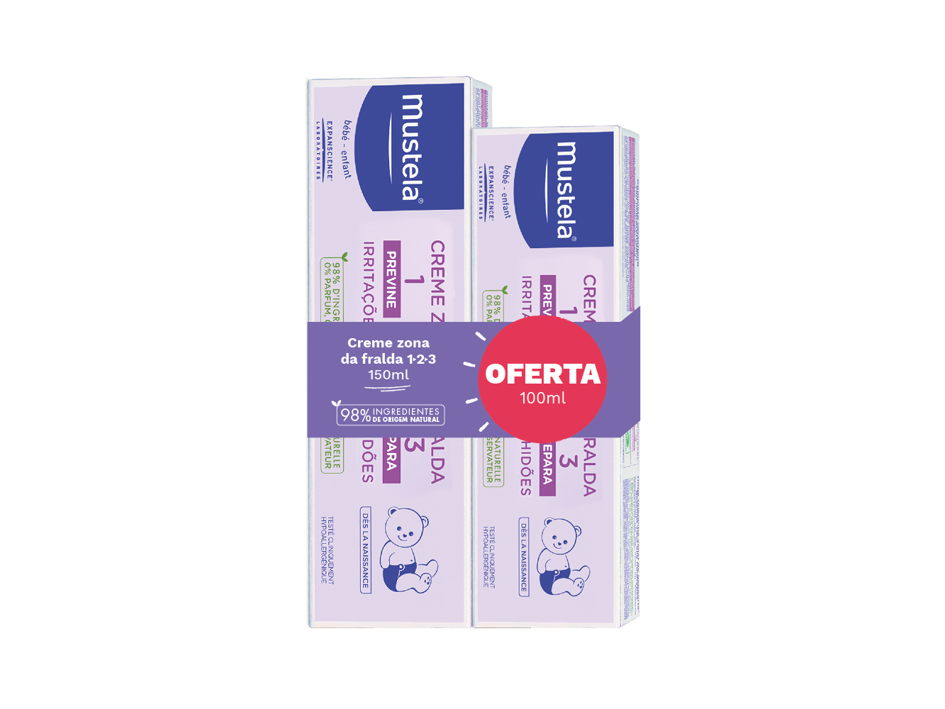 Creme Zona da Fralda 150ml Oferta 100ml