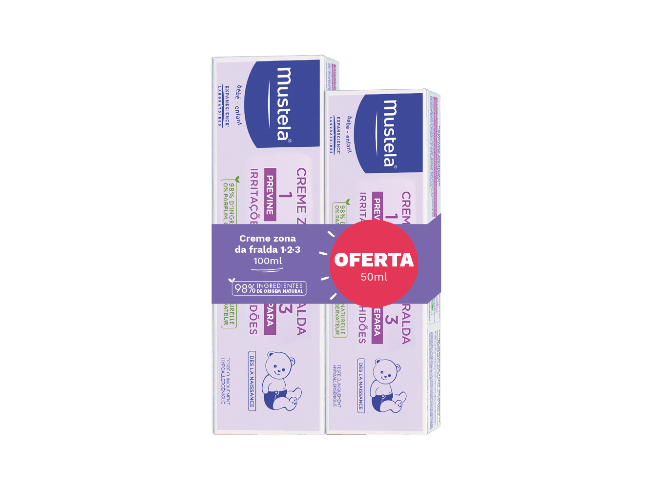 Creme Zona da Fralda 100ml Oferta 50ml