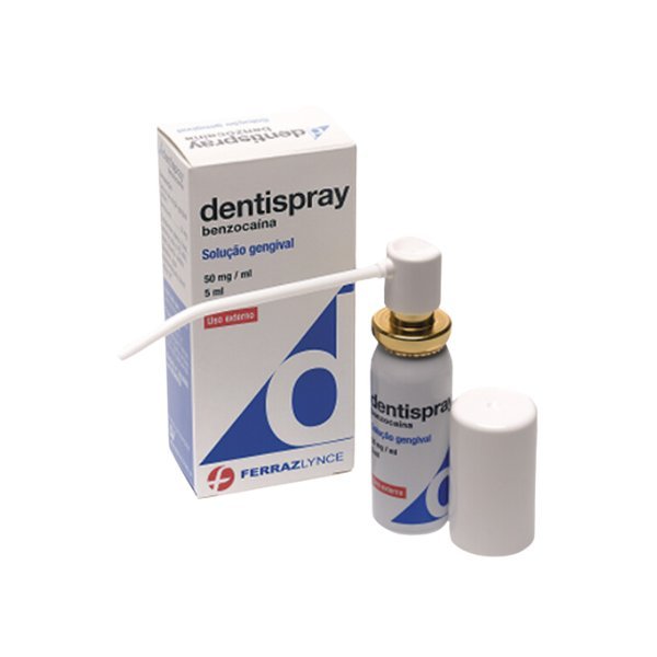 Dentispray, 50 mg/mL-5 mL x 1 sol dent