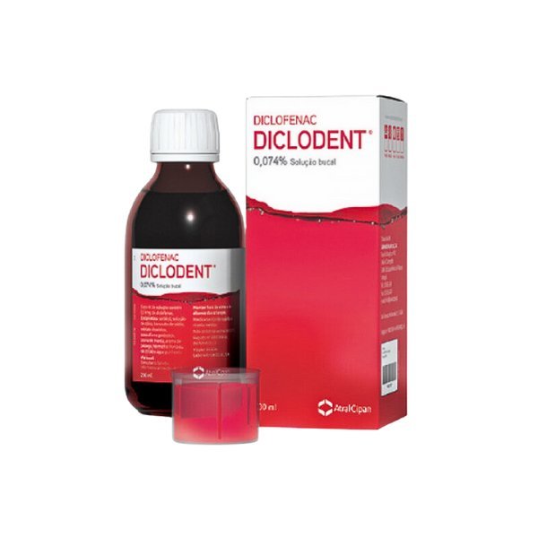 Diclodent, 0,74mg/mL-200mL x 1 sol bucal frasco