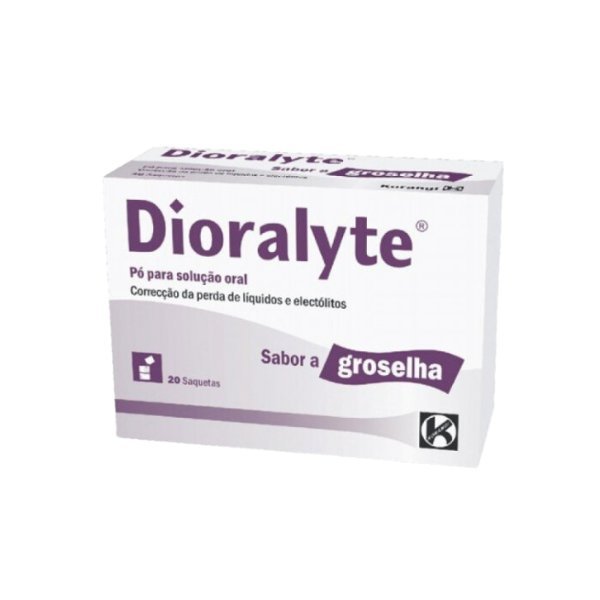 Dioralyte (Sabor Groselha) x 20 saquetas de pó oral