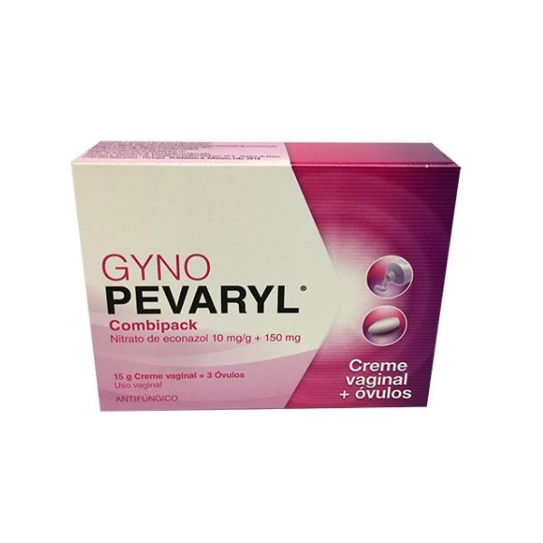 Gyno-Pevaryl Combipack (15g), 10mg/g + 150mg x 1 creme bisnaga + óvulo