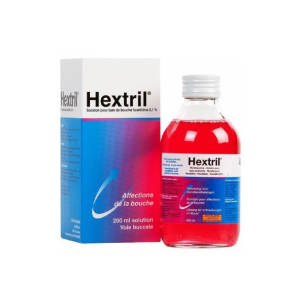 Hextril, 1 mg/mL-200 mL x 1 sol bucal frasco