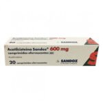 Acetilcisteína Sandoz 600 miligramas 20 comprimidos efervescentes