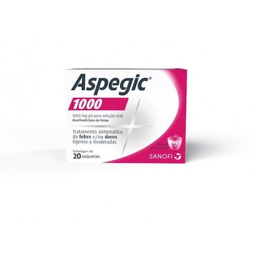 Aspegic 1000 20 saquetas de pó para solução oral